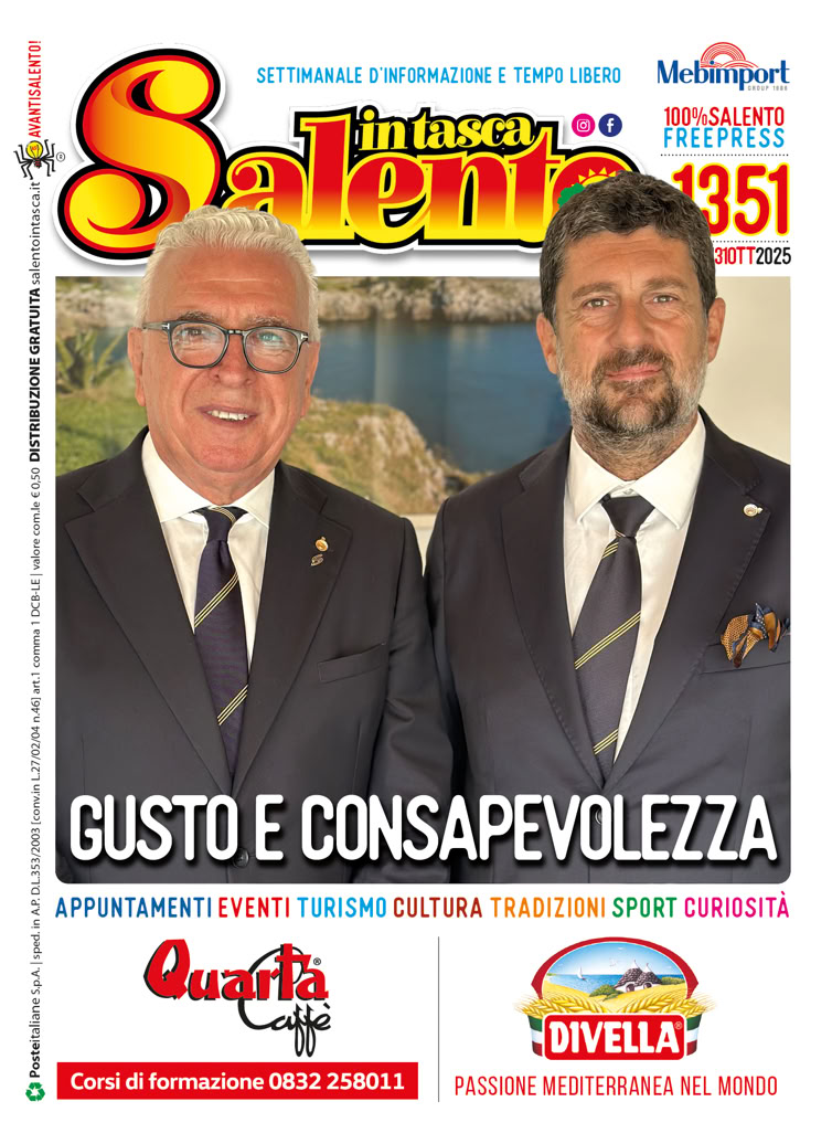 SALENTO IN TASCA 1351 dal 31 ottobre al 6 novembre 2025 SALENTO IN TASCA 1351 dal 31 ottobre al 6 novembre 2025
