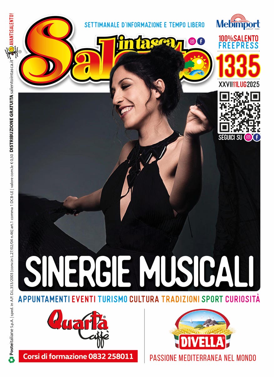 SALENTO IN TASCA 1335 dall'11  al 17 luglio 2025                  