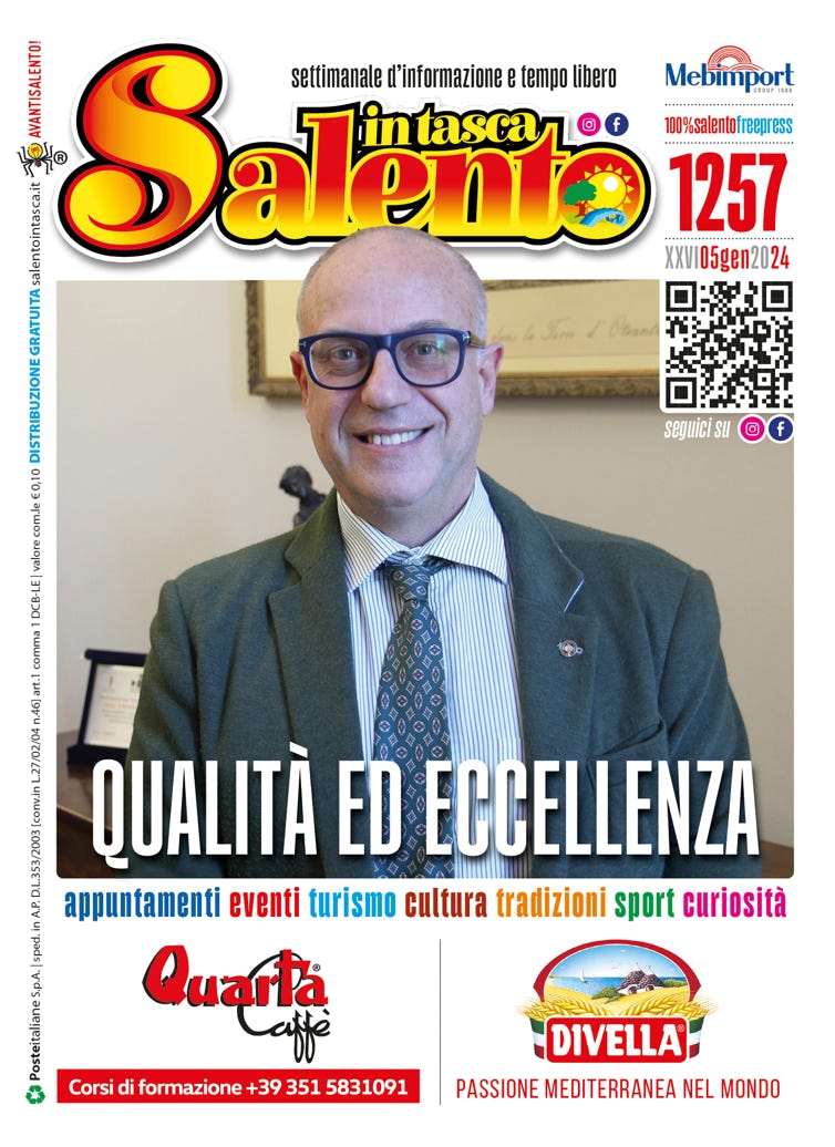 SALENTO IN TASCA 1257 dal 5 all’11 gennaio 2024